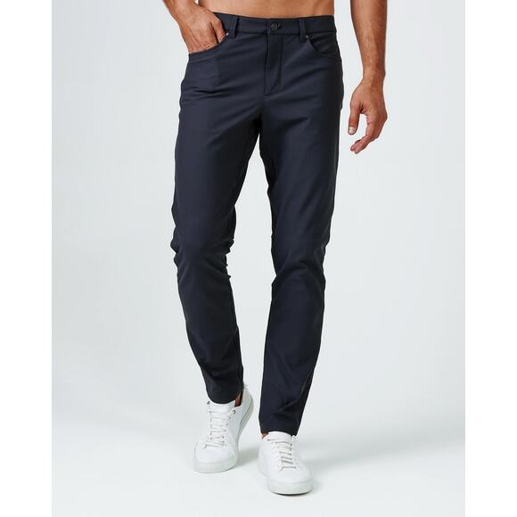 7 Diamonds Infinity Charcoal Black 7 Pocket Slim Fit Casual Flex Pants 40x32 NEW - Picture 1 of 6